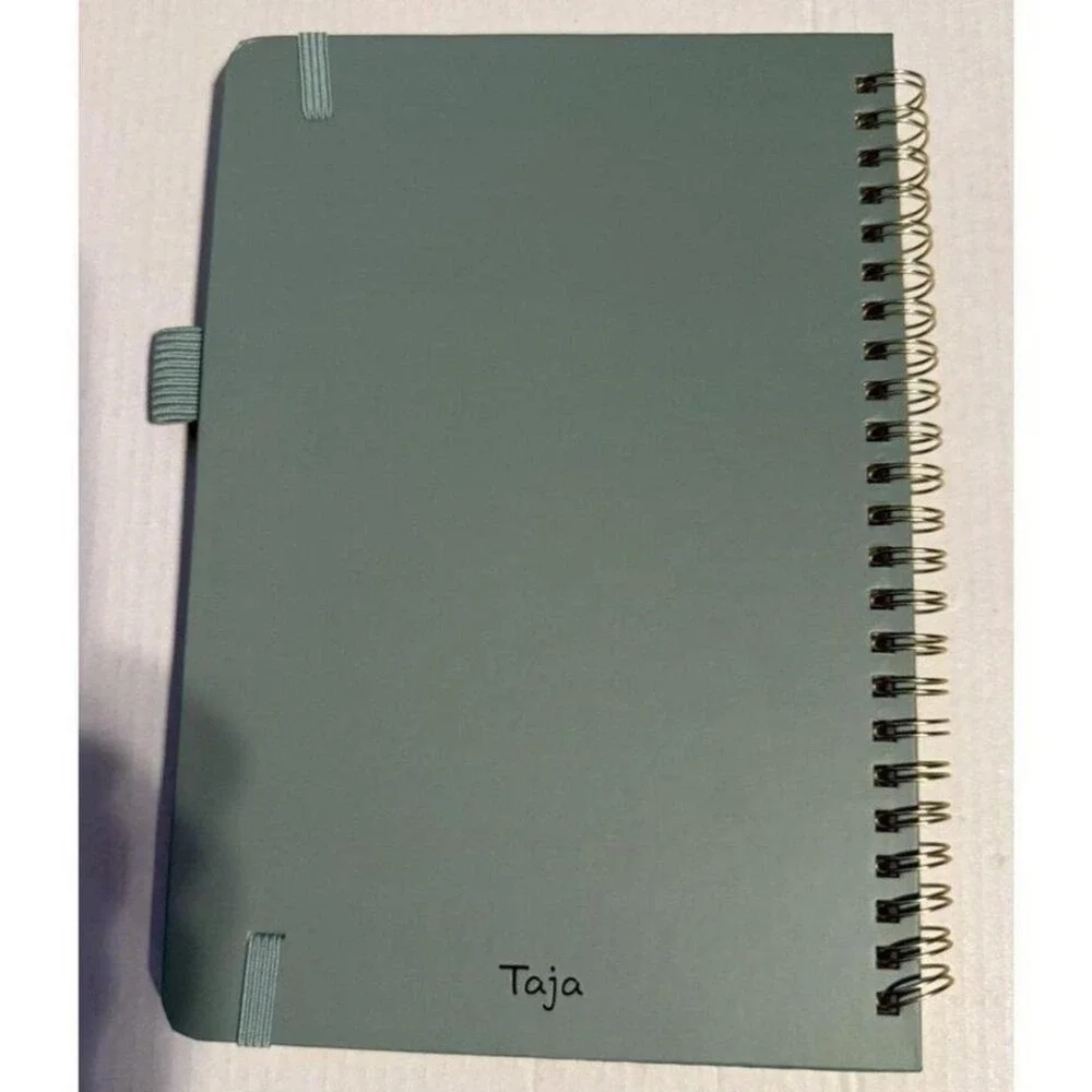 Undated Weekly Planner To Do List Notebook Habit Tracker Pen‎ Holder Green Dots